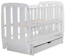 Ліжко Babyroom Кулька SH-03 маятник, ящик, відкидний бік, бук, сірий